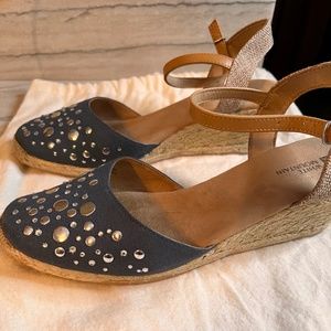 White Mountain Espadrille Ankle Strap Size 10